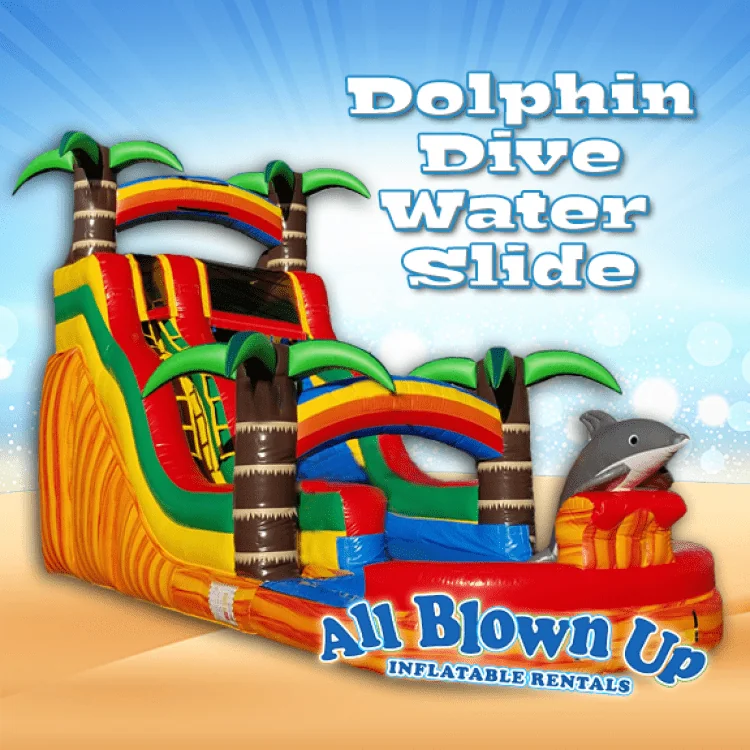 water inflatable slide in Evansville